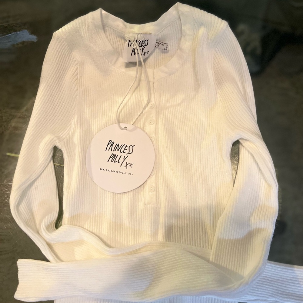 White Unwritten Love Top by Princess Polly